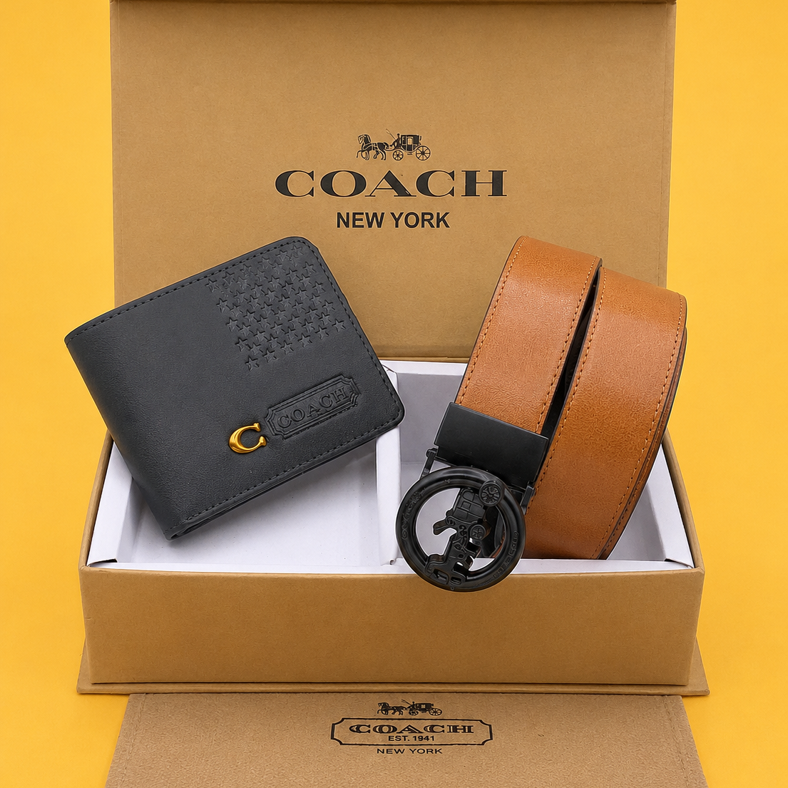 Coaach belt & premium quality combo