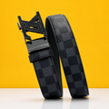 Luis Vuiitton Black and Black Premium Belt For Men