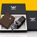 Armani belt and wallet premium quality belt