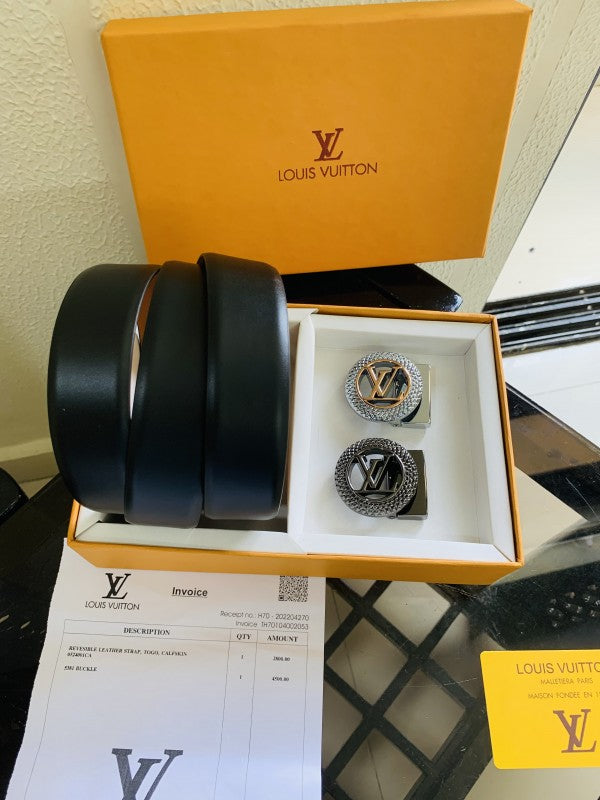 Louis Vuitton Premium Quality 2-Piece Buckle Combo