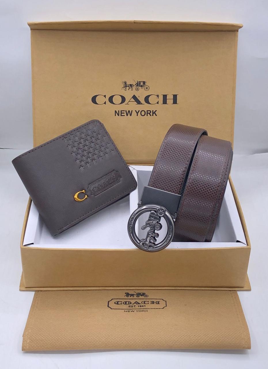 Coacch belt & wallet premium quality combo