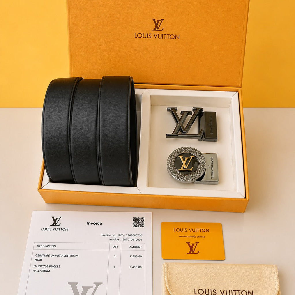 Louis Vuitton 2pcs Buckle Premium Quality Combo