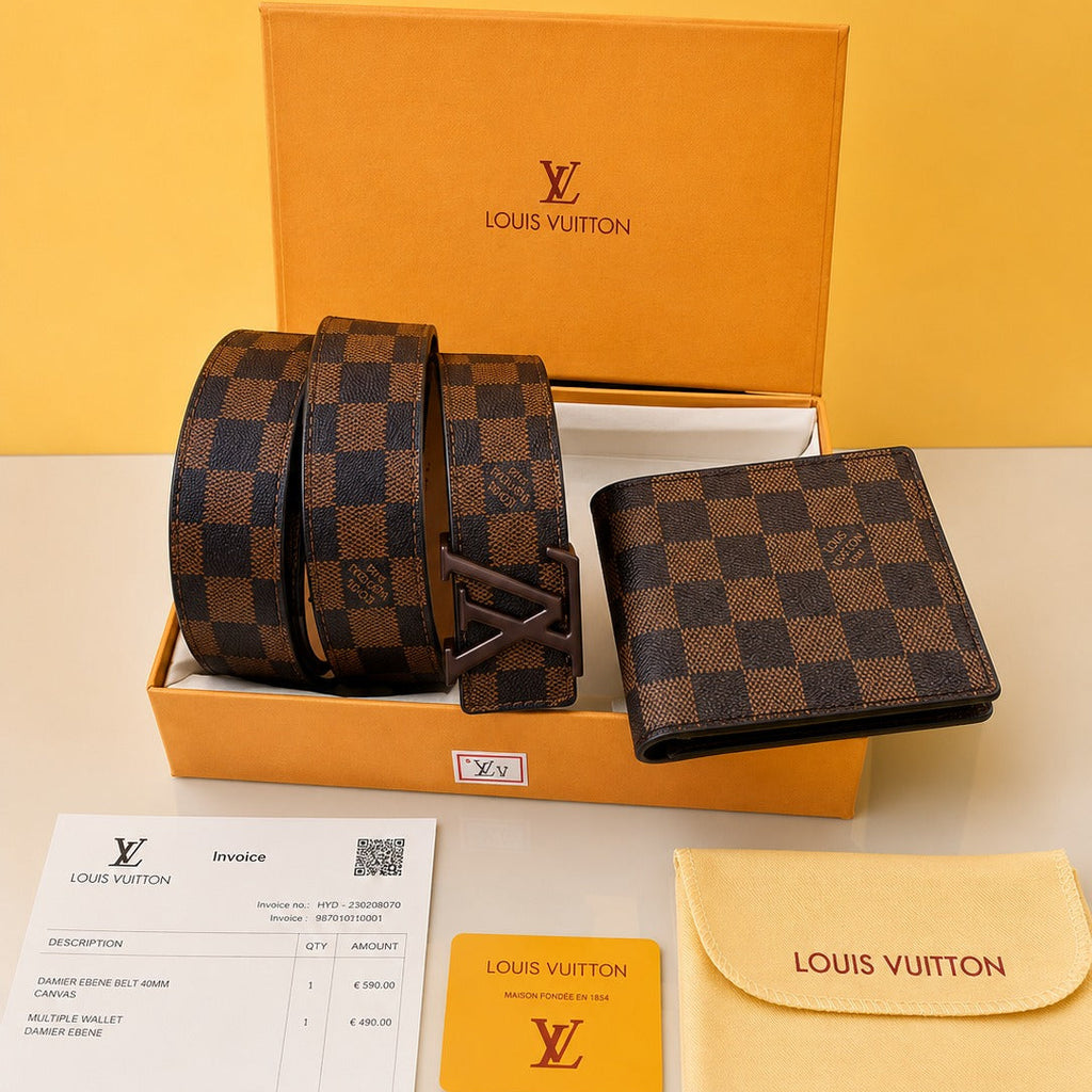 lv LOUIS VUITTO PREMIUM QUALITY 2pcs BUCKLE COMBO