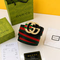 gucci shining golden pinted printed quality belt