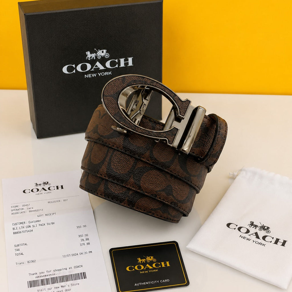 Coacch full brown premium quality belt