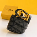 Coach golden blck premium qualty automatic lock belt