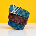 Louis Vuitton Printed Leather Quality Belt